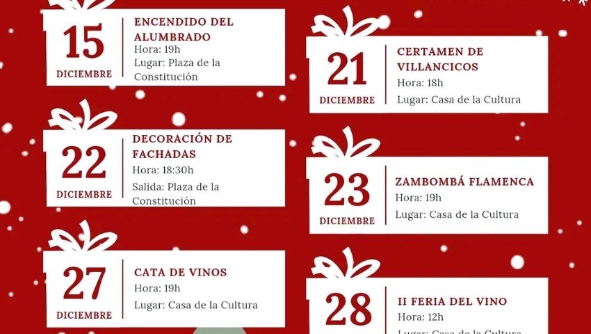 Programación de Navidad de Gorafe 2024