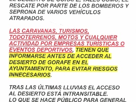 Bando Entrada Desierto de Gorafe