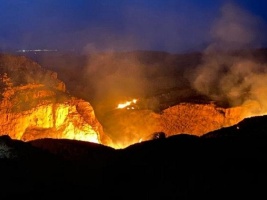 El fuego de Gorafe ha calcinado 110 hectáreas, principalmente de matorral