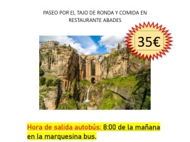 VIAJE A RONDA 26 de octubre de 2025